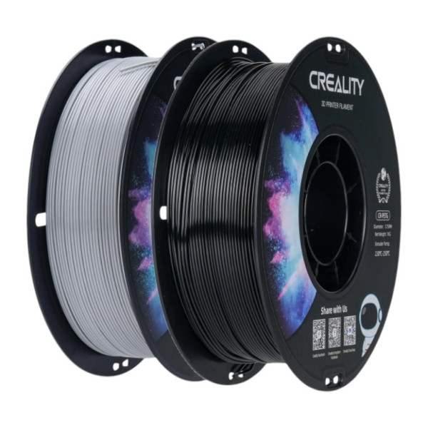 Фото - Нитка для PETG-картриджа Creality Filament 1.75 мм чорний/сірий (3301030086)