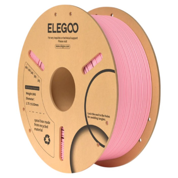 Фото - Нитка для PLA-картриджа Elegoo Filament 1.75 мм рожевий (50.203.0104)
