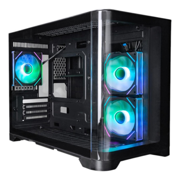 Фото - Корпус 1stPlayer UV6-BK-2FC7R-1FC7 Black без БП