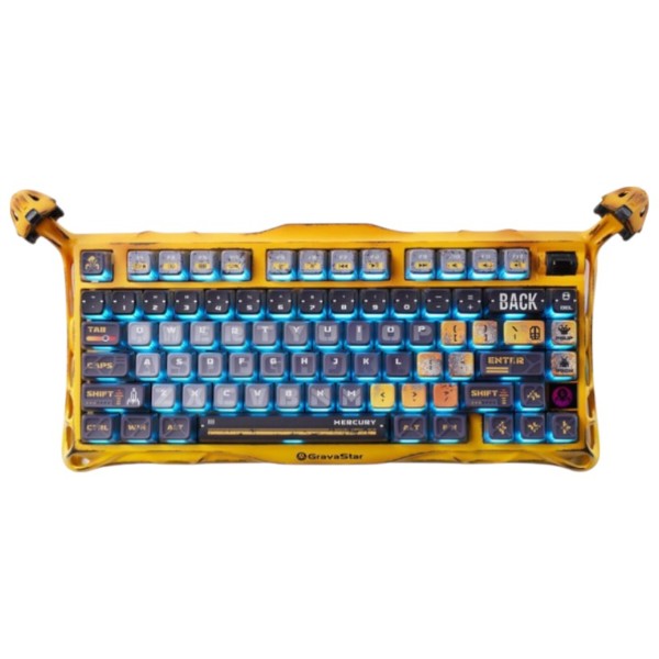 Фото - Клавиатура беспроводная игровая GravaStar Mercury K1 Pro 80keys Kailh Speedy Mint BT/WL/USB Yellow (GSK1PRO_YLW) Фото - Клавиатура беспроводная игровая GravaStar Mercury K1 Pro 80keys Kailh Speedy Mint BT/WL/USB Yellow (GSK1PRO_YLW)