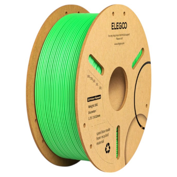 Фото - Нитка для PLA-картриджа Elegoo Plus Filament 1.75 мм світло-зелений (50.203.0071)
