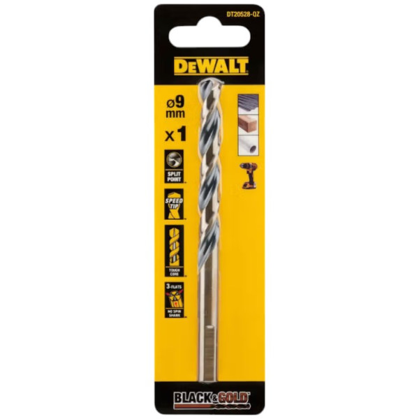 Фото - Сверло DeWALT BLACK & GOLD HSS - G (DT20528)