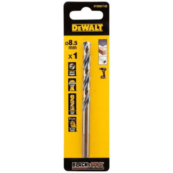 Фото - Свердло DeWALT BLACK & GOLD HSS - G (DT20527)