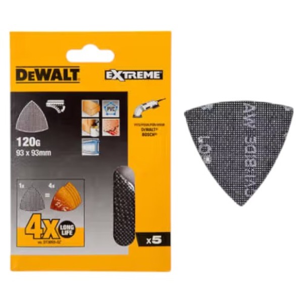 Фото - Лист шліфувальний DeWALT EXTREME 93 мм 5 шт. (DTM3095)