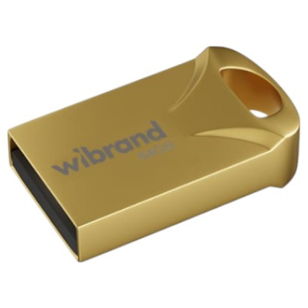 Фото - Флеш USB Wibrand USB 2.0 Hawk 64Gb Gold (WI2.0/HA64M1G)