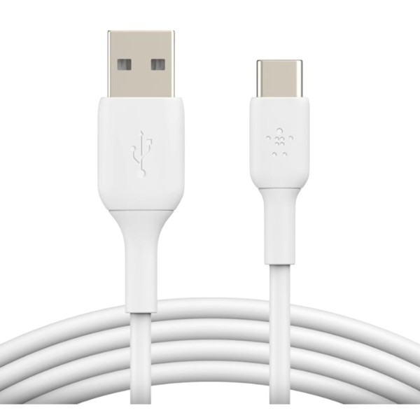 Фото - Кабель Belkin USB-A - USB-С PVC 1 м White (CAB001BT1MWH)
