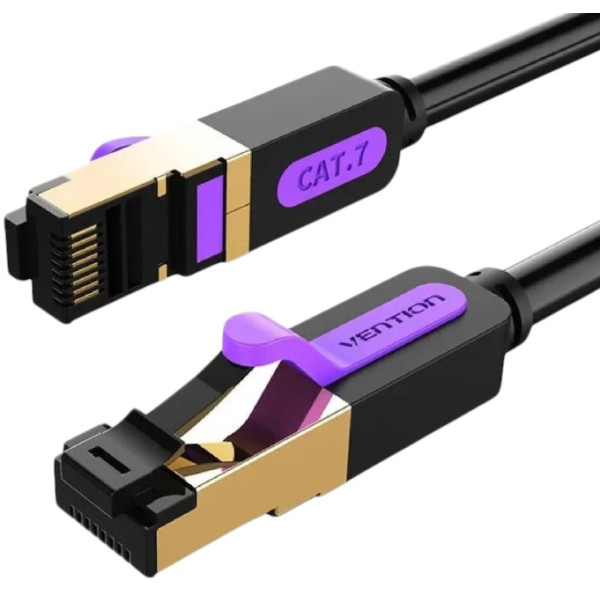 Фото - Кабель патч-корд Vention CAT7 SSTP Ethernet 2 м Black (ICDBH) Фото - Кабель патч-корд Vention CAT7 SSTP Ethernet 2 м Black (ICDBH)