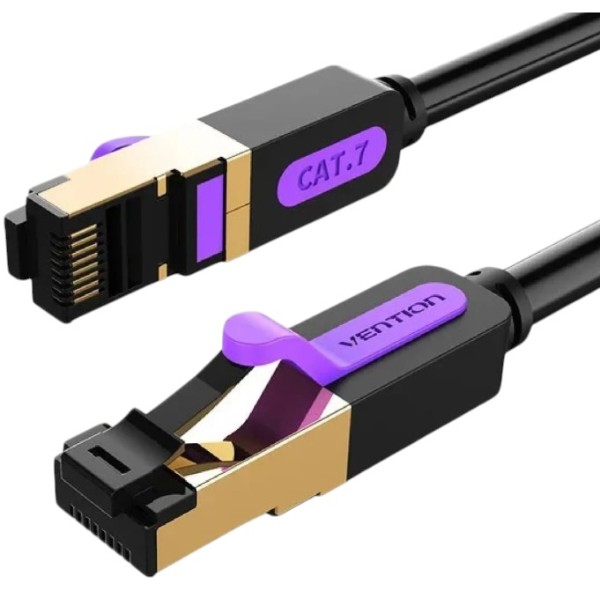 Фото - Кабель патч-корд Vention CAT7 SSTP Ethernet 3 м Black (ICDBI) Фото - Кабель патч-корд Vention CAT7 SSTP Ethernet 3 м Black (ICDBI)