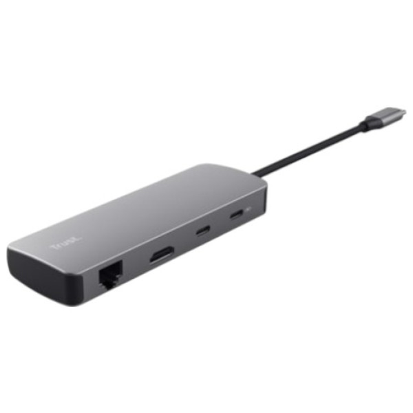 Фото - Хаб USB Trust Dalyx  8in1 USB-C> 1xUSB-А 3.2/USB-A 2.0/2xUSB-С/HDMI/Ehernet/SD/microSD 0.15m (25672) Фото - Хаб USB Trust Dalyx  8in1 USB-C> 1xUSB-А 3.2/USB-A 2.0/2xUSB-С/HDMI/Ehernet/SD/microSD 0.15m (25672)