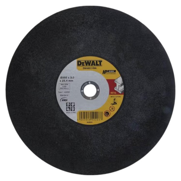 Фото - Круг отрезной по металлу DeWALT HIGH PERFORMANCE 355х3х25.4 мм (DWA8011RIA)