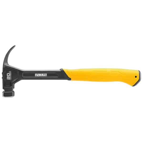 Фото - Молоток DeWALT CURVE-CLAW суцільнометалевий вага головки 567 г (DWHT51009-0) Фото - Молоток DeWALT CURVE-CLAW суцільнометалевий вага головки 567 г (DWHT51009-0)