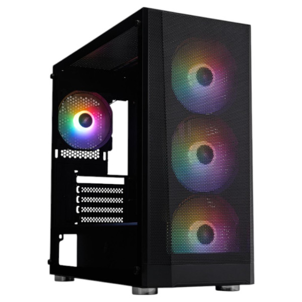 Фото - Корпус 1stPlayer FD5-M-BK-4F1 Black без БЖ