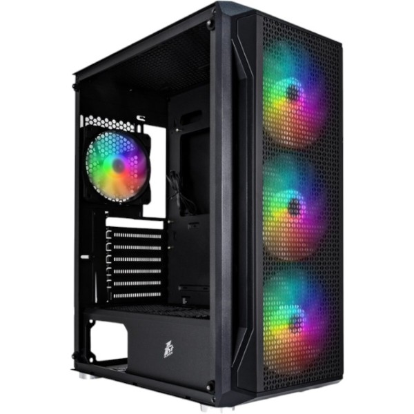 Фото - Корпус 1stPlayer X5-BK-4F1 Black без БП