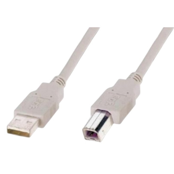 Фото - Кабель USB type A - USB type B Atcom USB 2.0 AM/BM 5m 2 ferrite core White (AT10109)