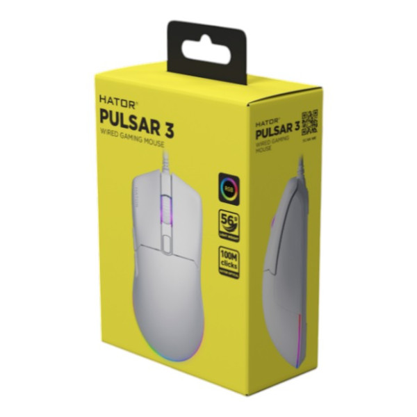 Фото - Мышь проводная игровая Hator Pulsar 3 (HTM611) White