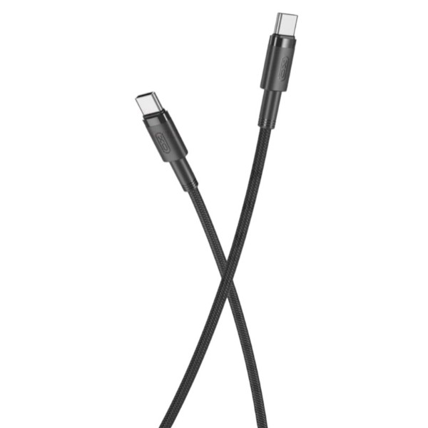 Фото - Кабель XO High Power Braided Type-C to Type-C - 100W 1m (NBQ199_С_Black)