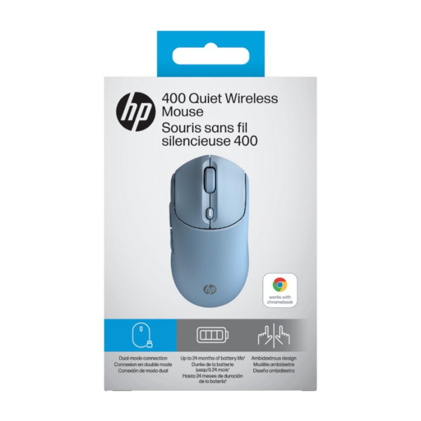 Фото - Миша бездротова HP 400 Quiet WL/BT Blue (AZ7B4AA)