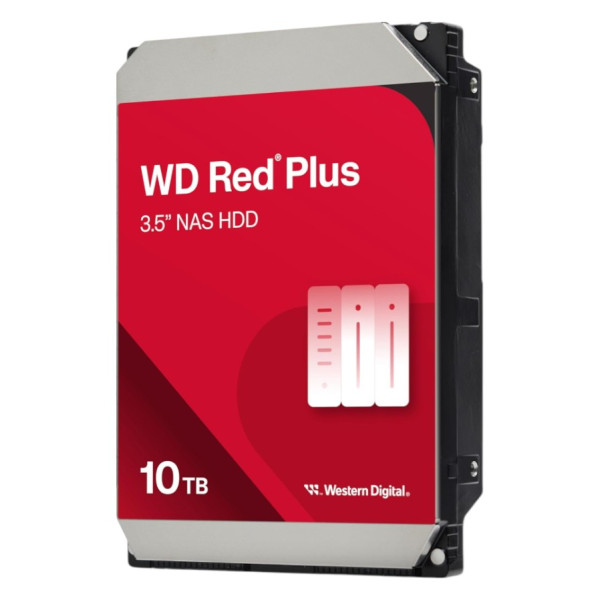 Фото - Жорсткий диск внутрішній Western Digital 10TB 3.5" 7200 512MB SATA Red Plus NAS (WD100EFGX)