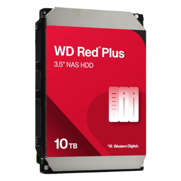 Фото - Жорсткий диск внутрішній Western Digital 10TB 3.5" 7200 512MB SATA Red Plus NAS (WD100EFGX)