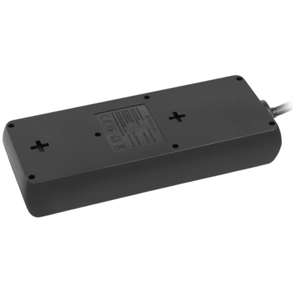 Фото - Мережевий фільтр REAL-EL RS-Protect 805 1.8 м Black (EL122300042)