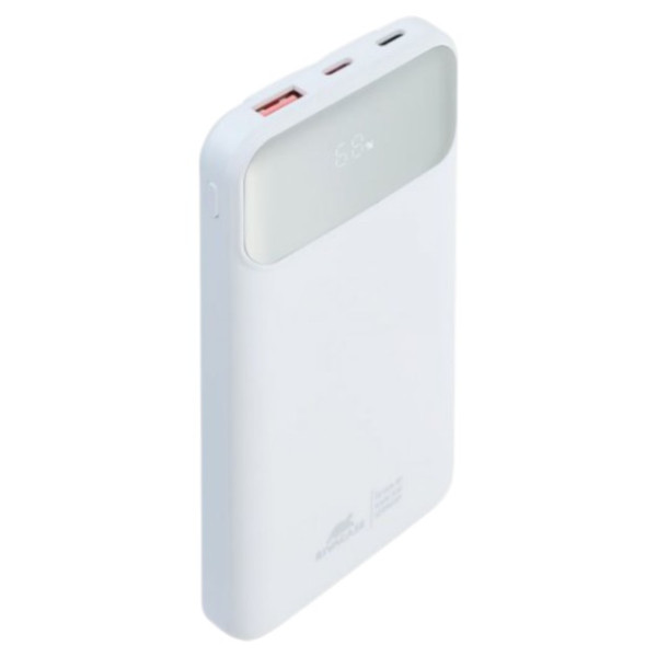 Фото - Батарея мобільна RIVACASE 10000 mA QC/PD 22.5W 3 вбудовані кабелі VA2211 (White)