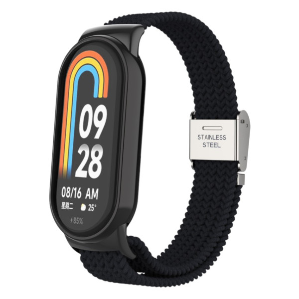 Фото - Ремінець для фітнес-браслету Armorstandart Braided Solo Loop for Xiaomi Smart Band 10/9/8 Black (ARM86879)