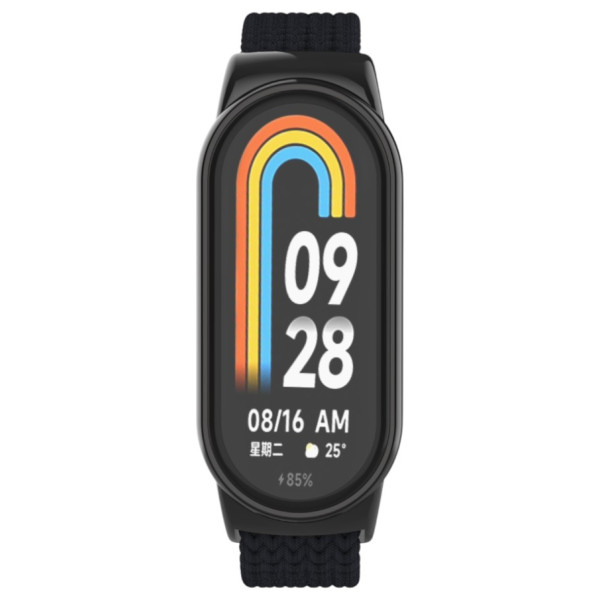 Фото - Ремінець для фітнес-браслету Armorstandart Braided Solo Loop for Xiaomi Smart Band 10/9/8 Black (ARM86879)