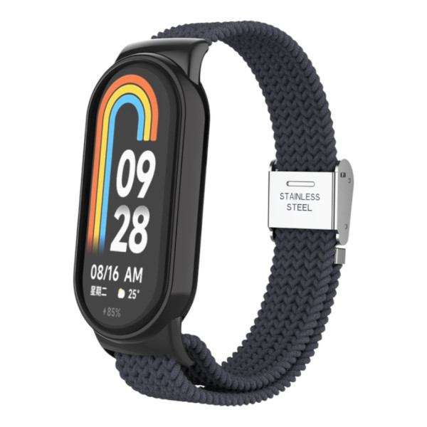 Фото - Ремінець для фітнес-браслету Armorstandart Braided Solo Loop for Xiaomi Smart Band 10/9/8 Charcoal (ARM86881)