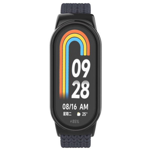 Фото - Ремінець для фітнес-браслету Armorstandart Braided Solo Loop for Xiaomi Smart Band 10/9/8 Charcoal (ARM86881)