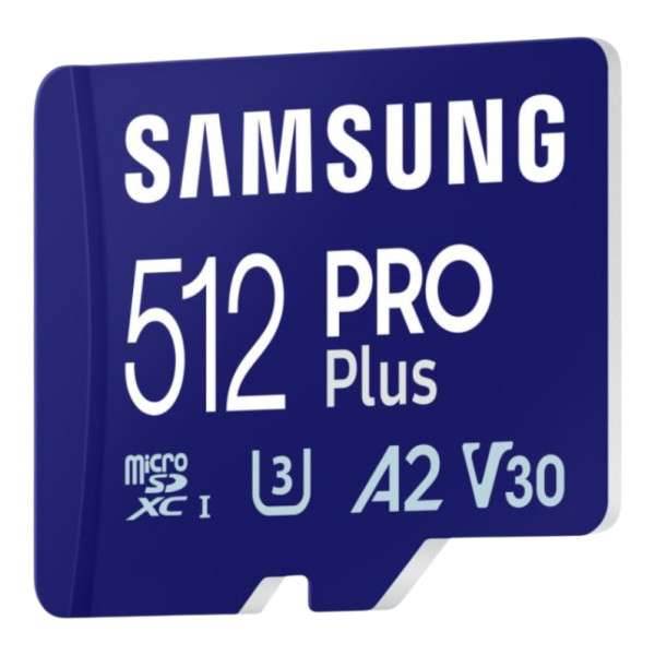 Фото - Карта пам'яті Samsung MICRO SDXC PRO+ 512GB W/ADAPT (MB-MD512SB/WW)