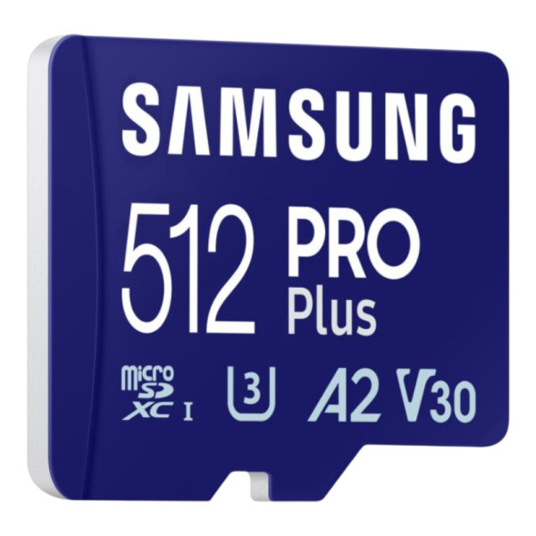 Фото - Карта пам'яті Samsung MICRO SDXC PRO+ 512GB W/ADAPT (MB-MD512SB/WW)