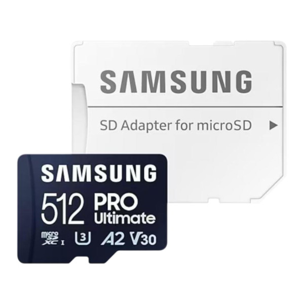 Фото - Карта пам'яті Samsung MICRO SDXC 512GB W/ADAPT (MB-MY512SA/WW)