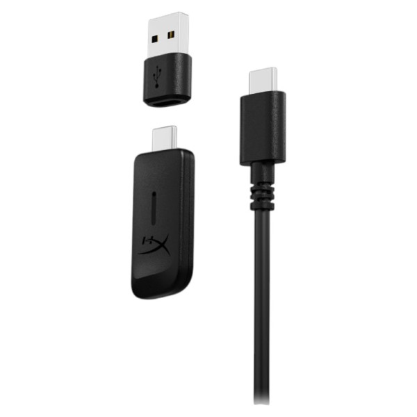 Фото - Гарнітура бездротова ігрова HyperX Cloud III S, WL/USB-A/USB-C Black-Red (A59Z0AA)