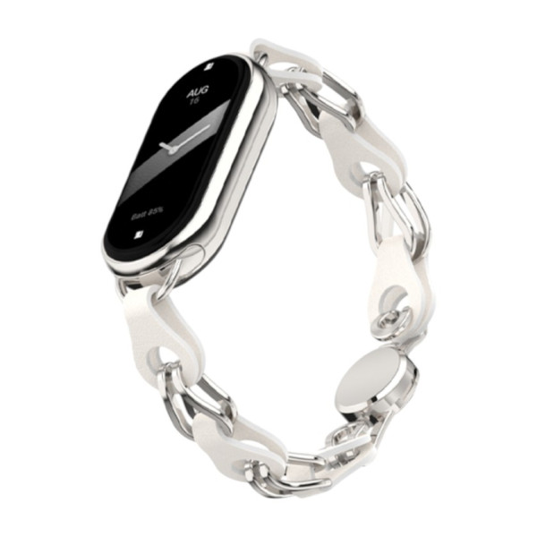 Фото - Ремінець для фітнес-браслету Armorstandart Chain Wristband for Xiaomi Smart Band 10/9/8 Silver (ARM86889)