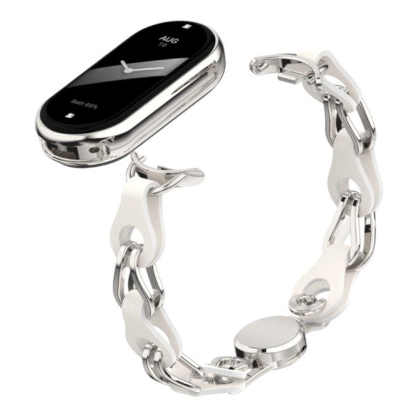 Фото - Ремінець для фітнес-браслету Armorstandart Chain Wristband for Xiaomi Smart Band 10/9/8 Silver (ARM86889)