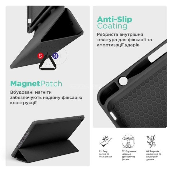 Фото - Чохол для планшета Armorstandart Smart Fold Pen for Lenovo Tab TB311FU Black (ARM84940)