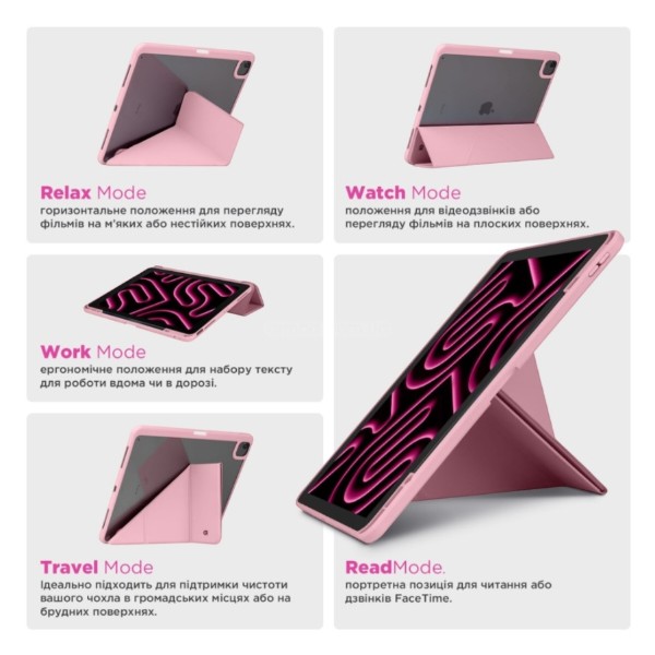 Фото - Чохол для планшета Armorstandart Y-Type PEN для Samsung Galaxy Tab S9/S9 FE/S10 FE/S10 Lite Pink (ARM85522)