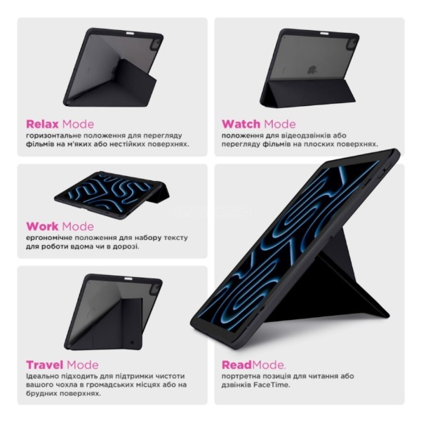 Фото - Чохол для планшета Armorstandart Y-Type PEN for Samsung Galaxy Tab S9+ / S9 FE+ / S10+ Black (ARM85524)