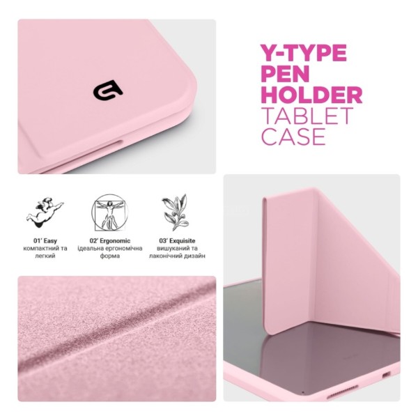Фото - Чохол для планшета Armorstandart Y-Type PEN for Samsung Galaxy Tab S9+ / S9 FE+ / S10+ Pink (ARM85528)