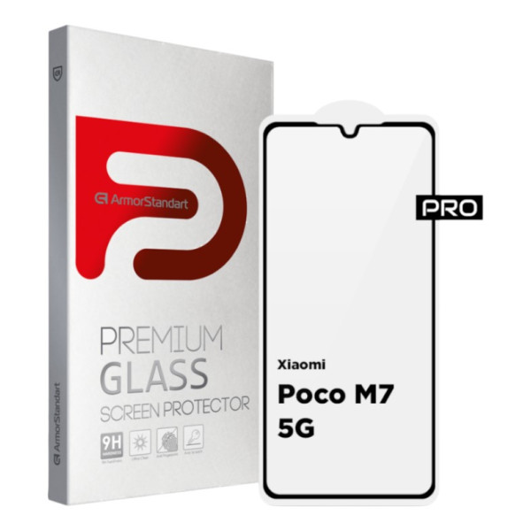 Фото - Защитное стекло для смартфона Armorstandart Pro for Xiaomi Poco M7 5G (ARM85175) Фото - Защитное стекло для смартфона Armorstandart Pro for Xiaomi Poco M7 5G (ARM85175)
