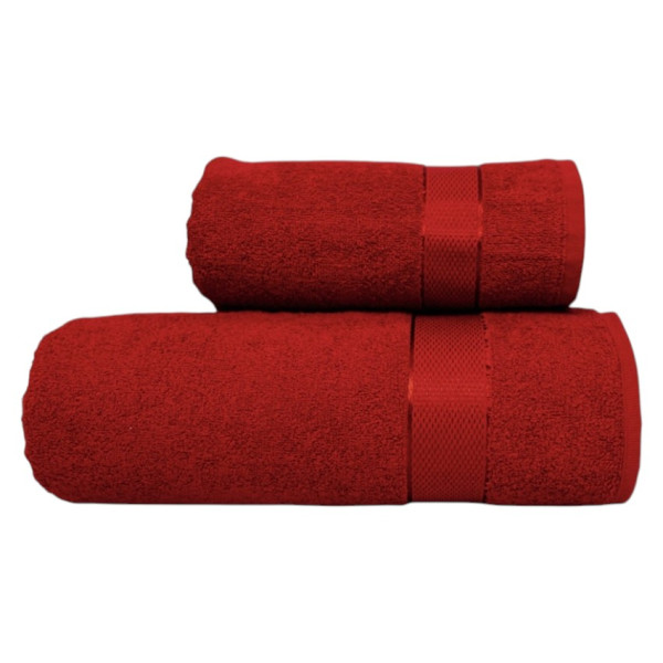 Фото - Рушник для обличчя Lelit Махра Червоний 50/90 8010 (1196591)
