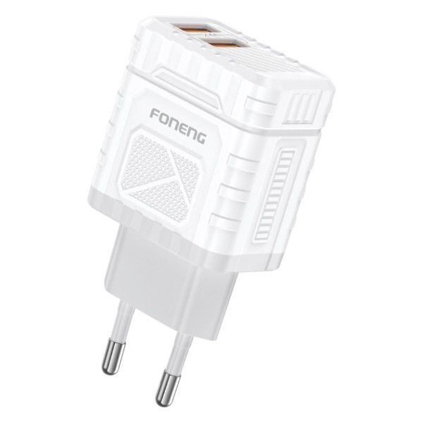 Фото - Сетевое зарядное устройство Foneng EU57 2USBх2.4A White (EU57-CH)