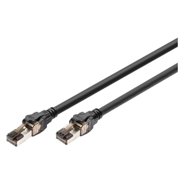 Фото - Кабель патч-корд Digitus CAT 8.1 S-FTP 1м AWG 24/7 LSZH Black (DK-1843-010)