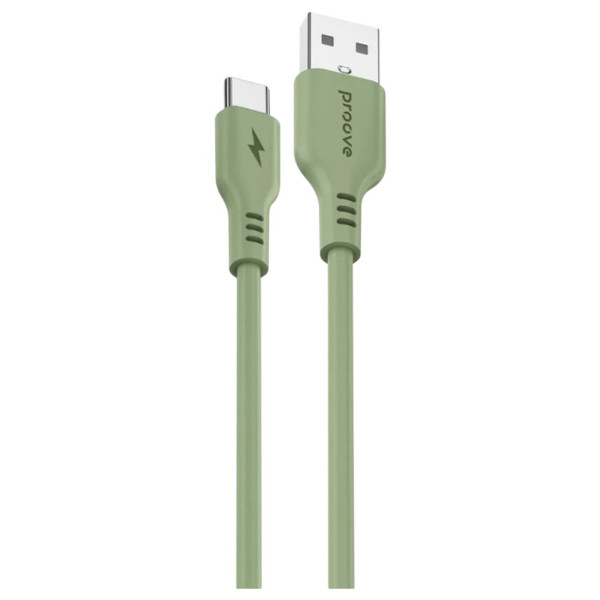 Фото - Кабель синхронизации данных Proove Rebirth USB to Type-C 2.4A 1 m Green (CCRE27001211)