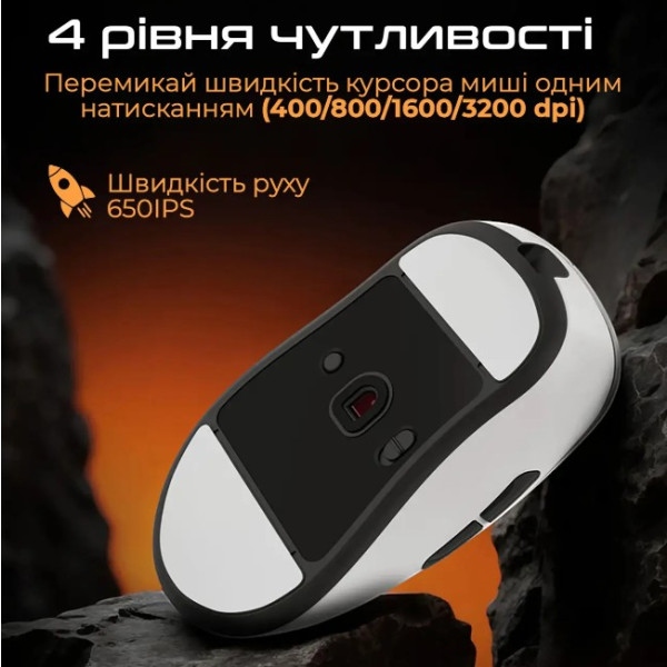 Фото - Миша бездротова ігрова RAWM ER21PRO.black