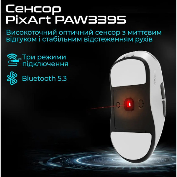 Фото - Миша бездротова ігрова RAWM ES21PRO.black