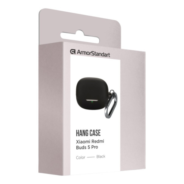 Фото - Чохол для навушників Armorstandart Hang Case for Xiaomi Buds 5 Pro Black (ARM84515)