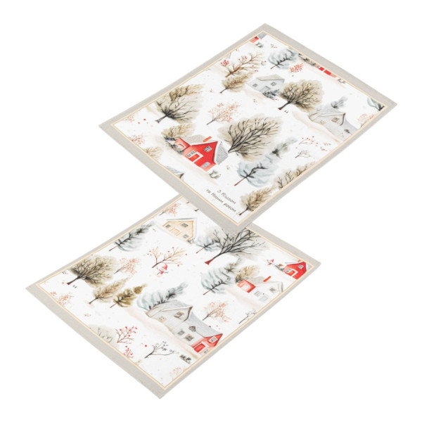 Фото - Набор полотенец Home Line ЗИМНИЙ ПРАЗДНИЧНЫЙ ГОРОД 40х60 см 2 шт. (190843)