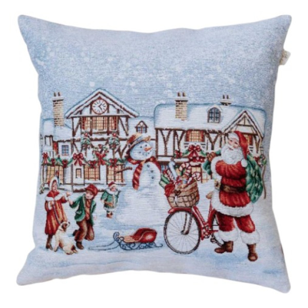 Фото - Подушка декоративна Прованс новорічна Carousel Святкування 45х45 см (041952)