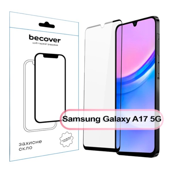 Фото - Захисне скло для смартфону BeCover for Samsung Galaxy A17 5G SM-A176 Black (713732)